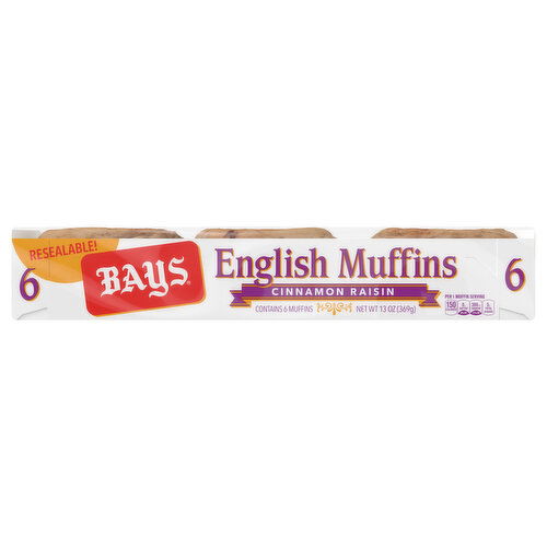 Bays English Muffins, Cinnamon Raisin