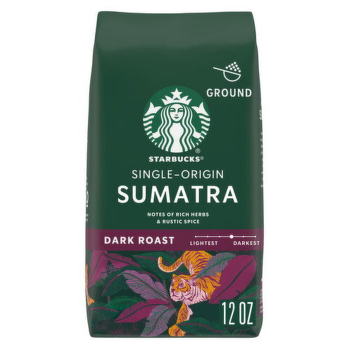 Starbucks Ground Coffee, Sumatra Dark Roast