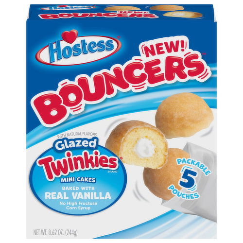 Hostess Bouncers Cakes, Bite Sized, Mini, Glazed Twinkies