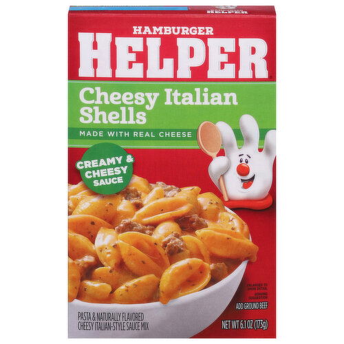 Hamburger Helper Pasta & Sauce Mix, Cheesy Italian Shells