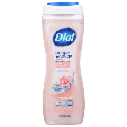 Dial Pamper & Indulge Body Wash, Silk & Magnolia