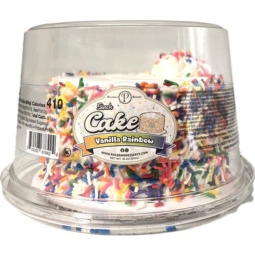 Palermo Rainbow Cake, 5in