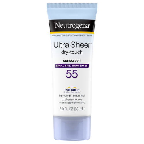 Neutrogena Ultra Sheer Sunscreen, Dry-Touch, Broad Spectrum SPF 55