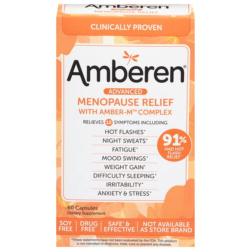 Amberen Advanced Capsules Menopause Relief with Amber-M Complex