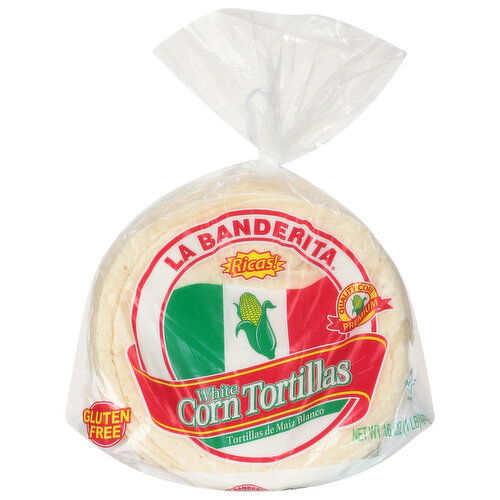 La Banderita Corn Tortillas, White