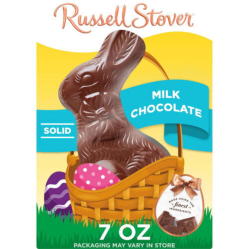 Russell Stover Easter Easter Bunny Solid Milk Chocolate Candy Rabbit