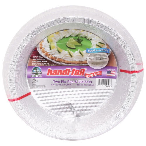 Handi-Foil Pie Pan & Lid Sets