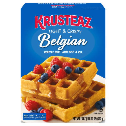 Krusteaz Light & Crispy Belgian Waffle Mix