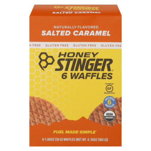 Honey Stinger Waffles, Gluten Free, Salted Caramel