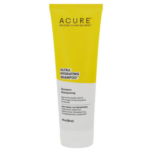 Acure Shampoo, Ultra Hydrating, Argan Oil & Pumpkin Seed Oil