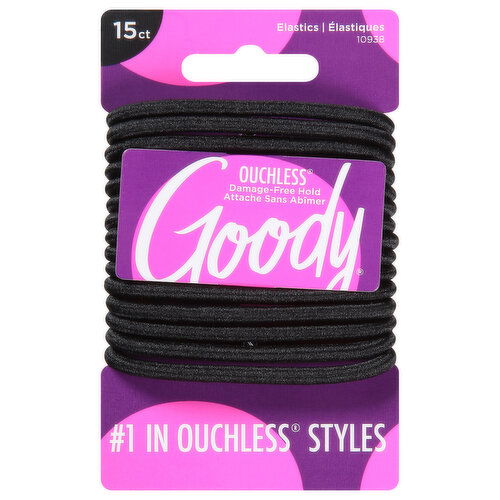 Goody Ouchless Elastics, Black