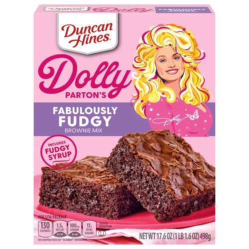 Duncan Hines Dolly Parton's Brownie Mix, Fabulously Fudgy