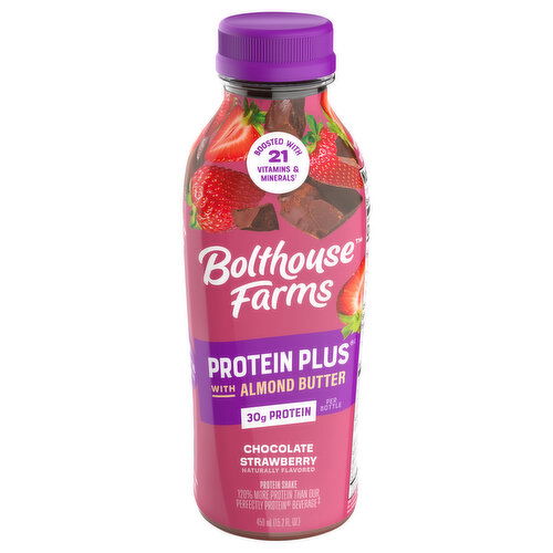 Bolthouse Farms Protein Plus Chocolate Strawberry Protein Shake with Almond Butter