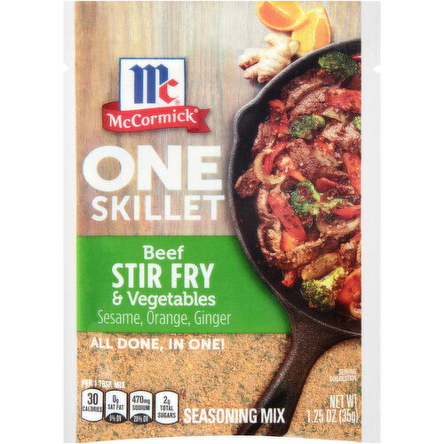 McCormick One Skillet Beef Stir Fry & Vegetables Seasoning Mix