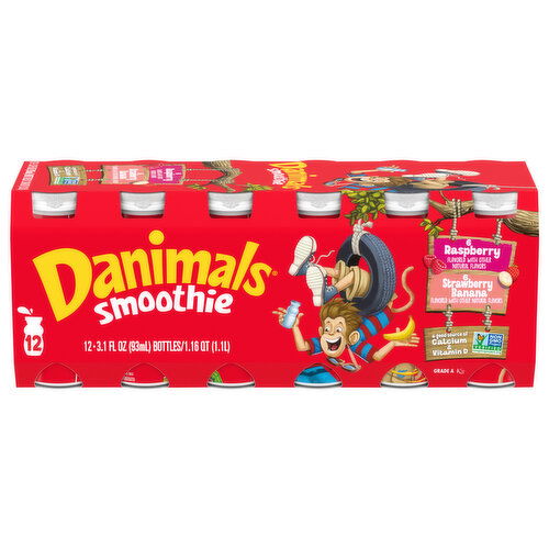 Danimals Raspberry/Strawberry Banana Smoothie