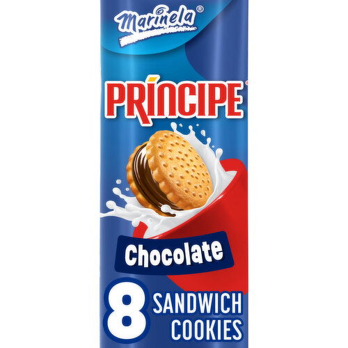 Marinela Principe Chocolate Sandwich Cookies, 8 count, 2.96 oz