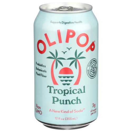 Olipop Soda, Tropical Punch