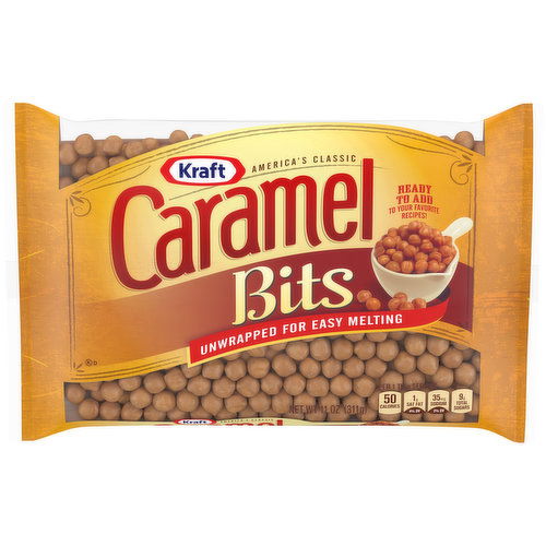 Kraft America's Classic Unwrapped Candy Caramel Bits for Easy Melting