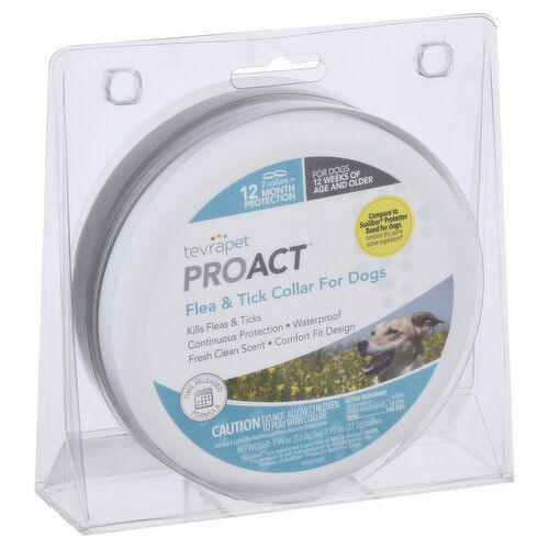 TevraPet Proact Flea & Tick Collar, for Dogs