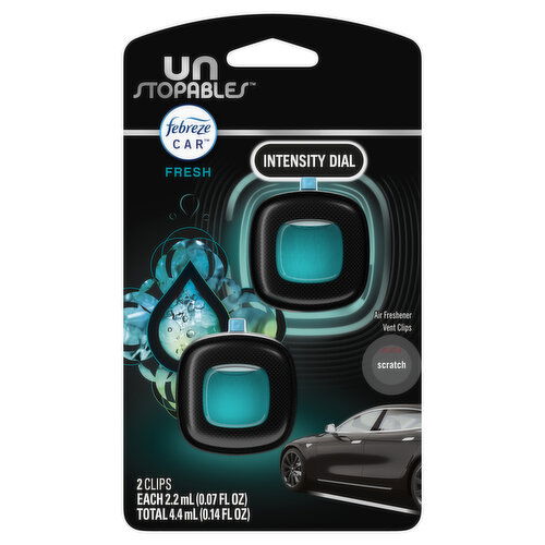 Febreze Unstopables/Unstoppables Unstopables Car Odor-Fighting Vent Clip Fresh Scent