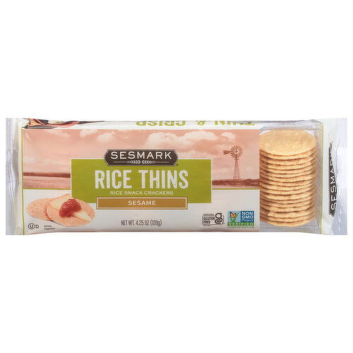 Sesmark Rice Thins, Sesame