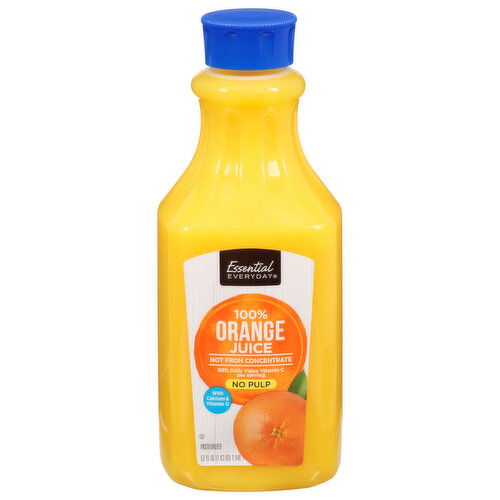 Essential Everyday 100% Orange Juice, No Pulp