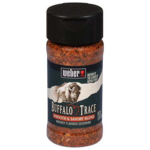 Weber Whiskey Flavored Seasoning, Smooth & Savory Blend, Buffalo Trace