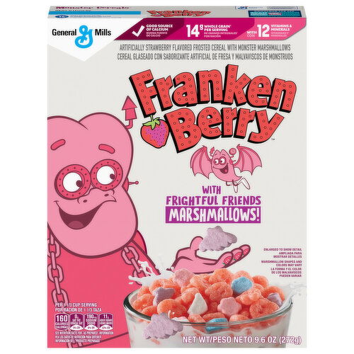 Franken Berry Cereal with Frightful Friends Marshmallows