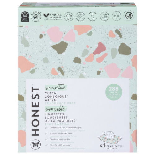 Honest Sensitive Wipes