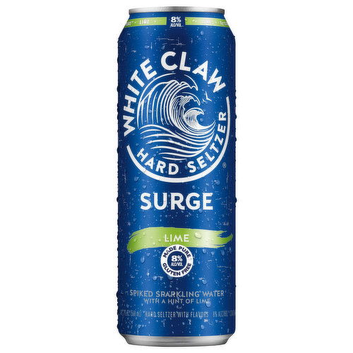 White Claw Hard Seltzer Surge Hard Seltzer, Lime