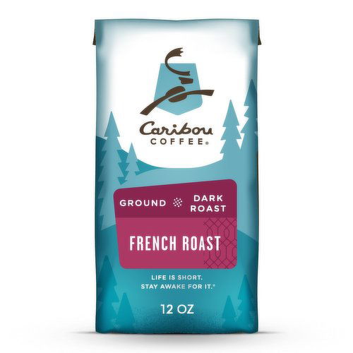 Caribou Coffee French Roast Dark Roast Ground Coffee