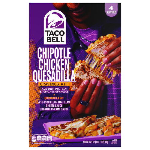 Taco Bell Craving Kit, Chipotle Chicken Quesadilla