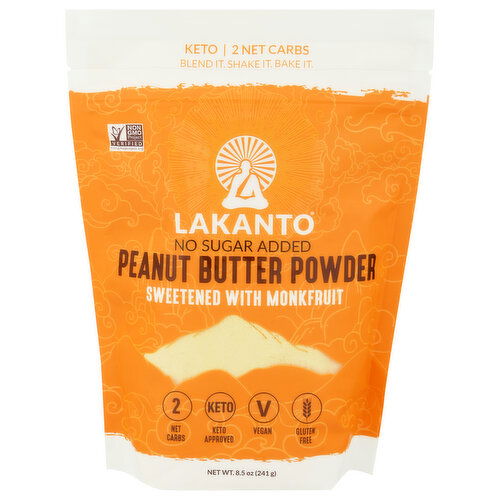 Lakanto Peanut Butter Powder, No Sugar Added