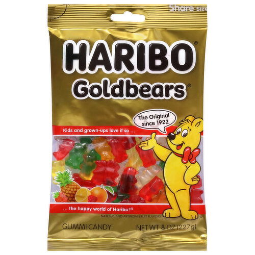Haribo Goldbears Gummi Candy Share Size