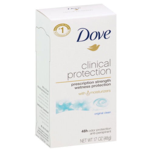 Dove Anti-Perspirant, Original Clean, Clinical Protection