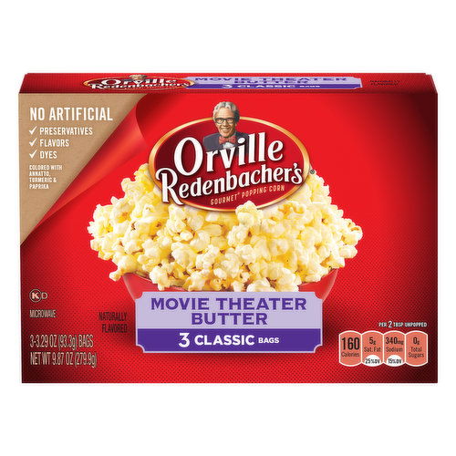 Orville Redenbacher's Movie Theater Butter Microwave Popcorn