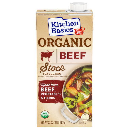 Kitchen Basics Homemade Taste Organic Beef Stock for Cooking