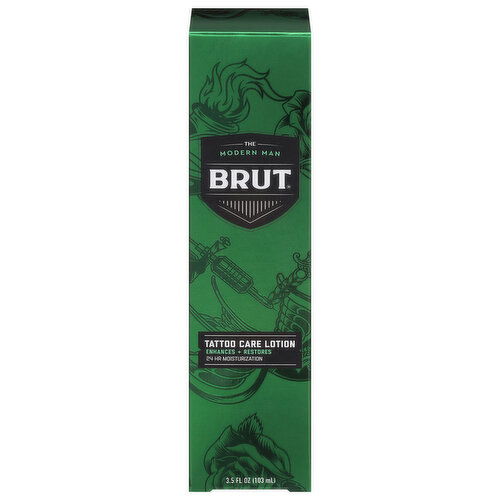 Brut Tattoo Care Lotion, Enhances + Restores