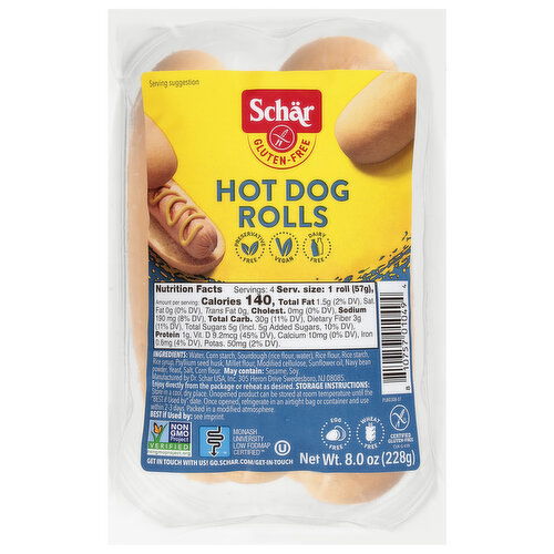 Schar Hot Dog Rolls