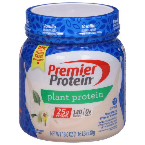 Premier Protein Protein Powder, Vanilla, Plant Protein