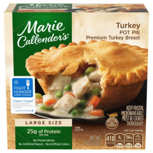 Marie Callender's Turkey Pot Pie Large Frozen Meal
