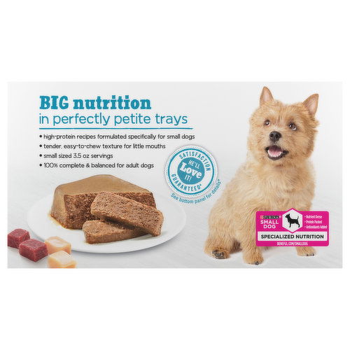 Purina Beneful Dog Food, Pate, Grilled Chicken Flavor/Filet Mignon Flavor, IncrediBites, Small Dog, 12 Pack