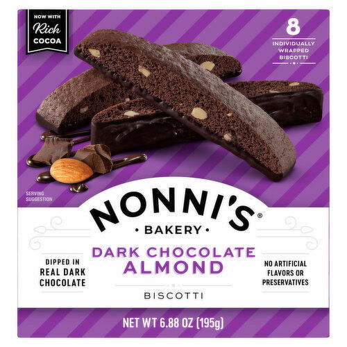 Nonni's Dark Chocolate Almond Biscotti