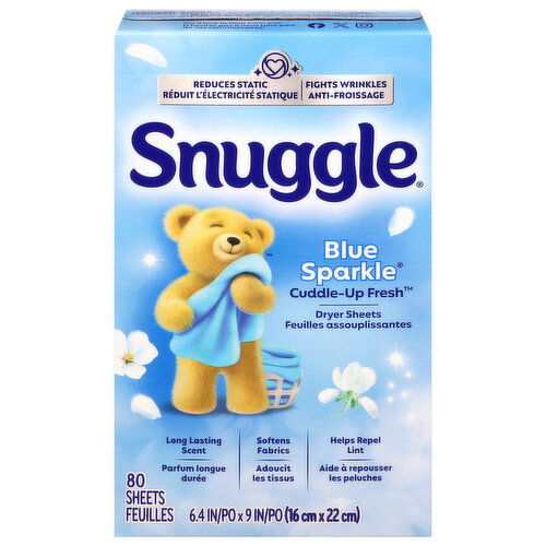 Snuggle Blue Sparkle Cuddle-Up Fresh Dryer Sheets