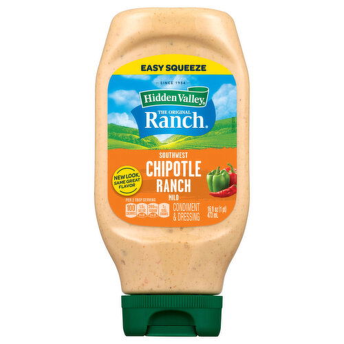 Hidden Valley The Original Ranch Condiment & Dressing, Southwest Chipotle Ranch, Mild