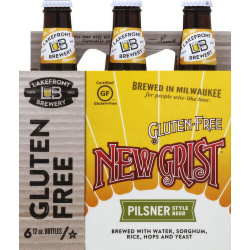 Lakefront Brewery Beer, Pilsner Style, New Grist