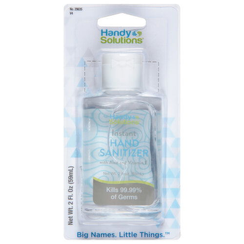 Handy Solutions Hand Sanitizer, with Aloe and Vitamin E, Instant