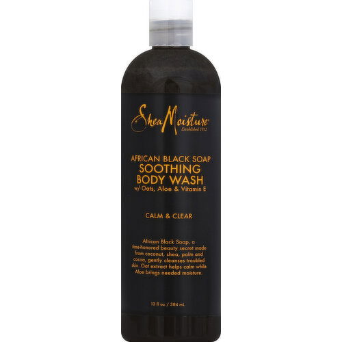 Shea Moisture Body Wash, African Black Soap