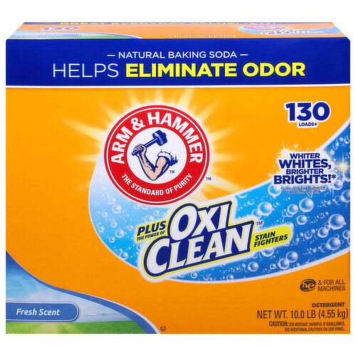 Arm & Hammer Plus OxiClean Detergent, Stain Fighters, Fresh Scent