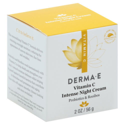 Derma E Night Cream, Intense, Vitamin C